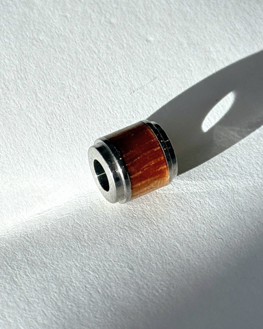 Square Koa Wood Barrel Pendant