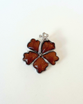 Hibiscus Ver. 1 Koa Wood Pendant