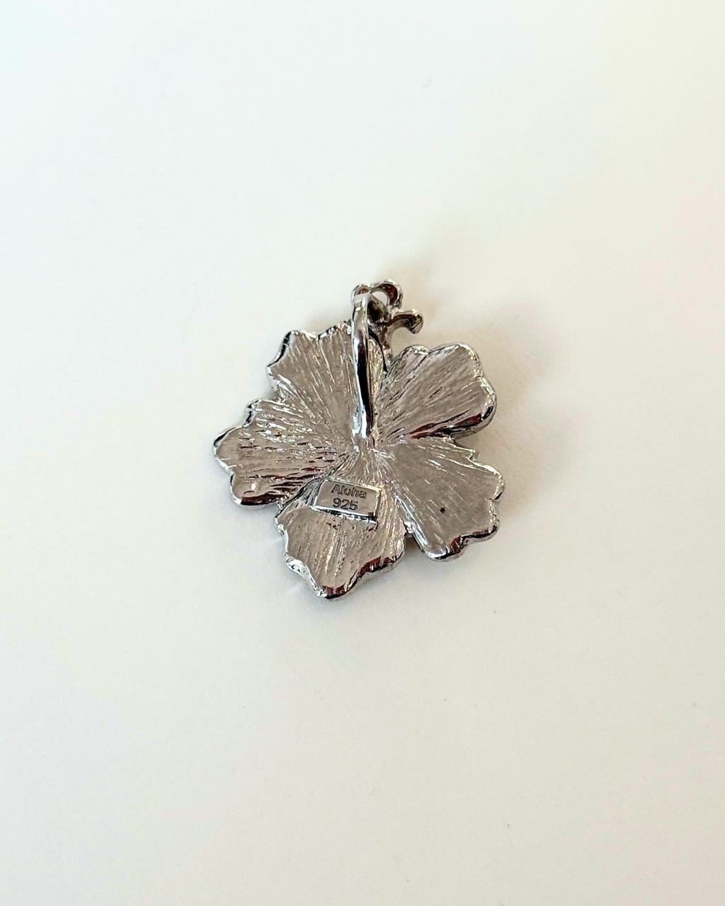 Hibiscus Ver. 1 Koa Wood Pendant