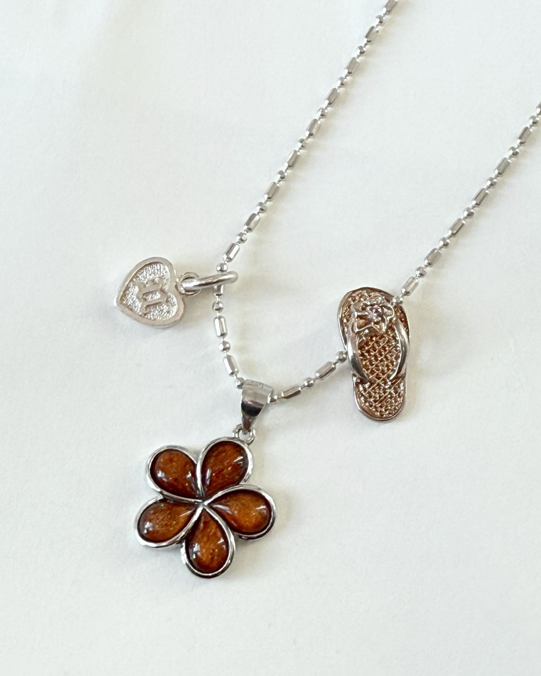 Plumeria Princess Koa Wood Pendant