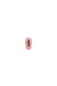 Mini Baby Pink Jade Slippah Pendant with Petite Melee Diamonds