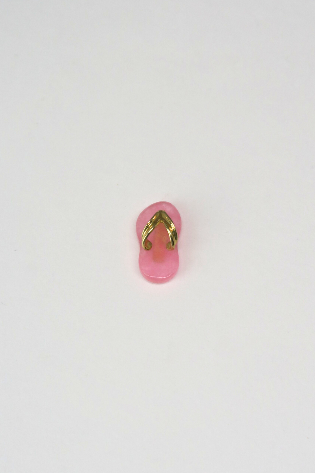 Mini Baby Pink Jade Slippah Pendant