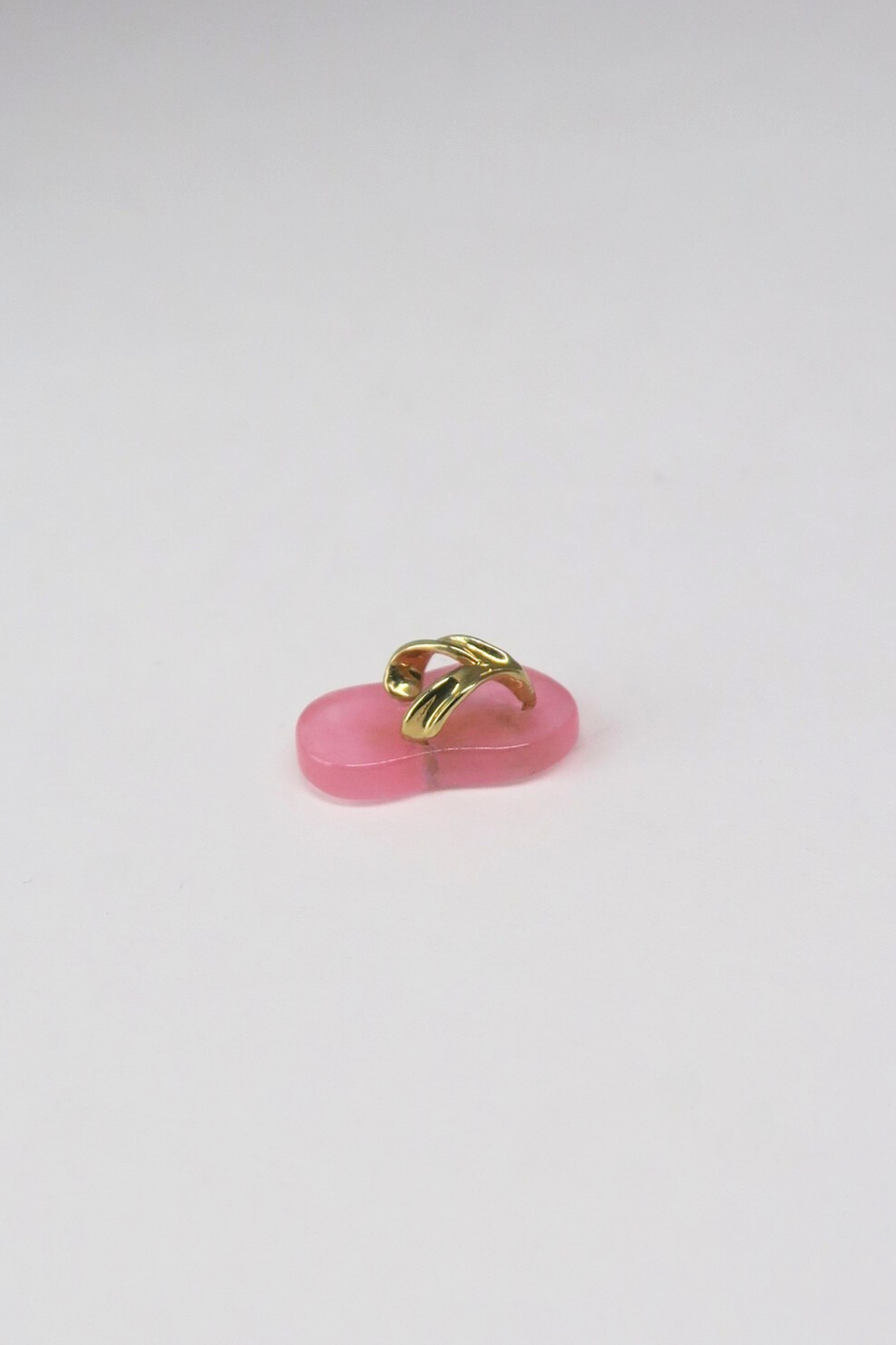 Mini Baby Pink Jade Slippah Pendant