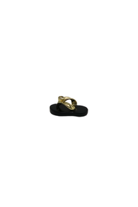 Mini Black Jade Slippah Pendant with Single Melee Diamond