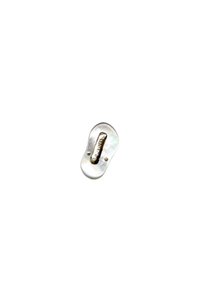 Mini Mother-of-Pearl Slippah Pendant with Single Melee Diamond