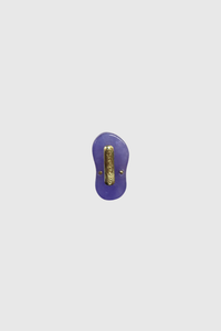 Mini Lavender Jade Slippah Pendant with Single Melee Diamond