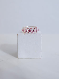 Pink Swarovski in Pink Acrylic - Thin