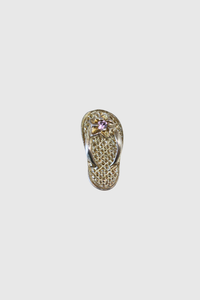 Pink Plumeria Slippah Pendant